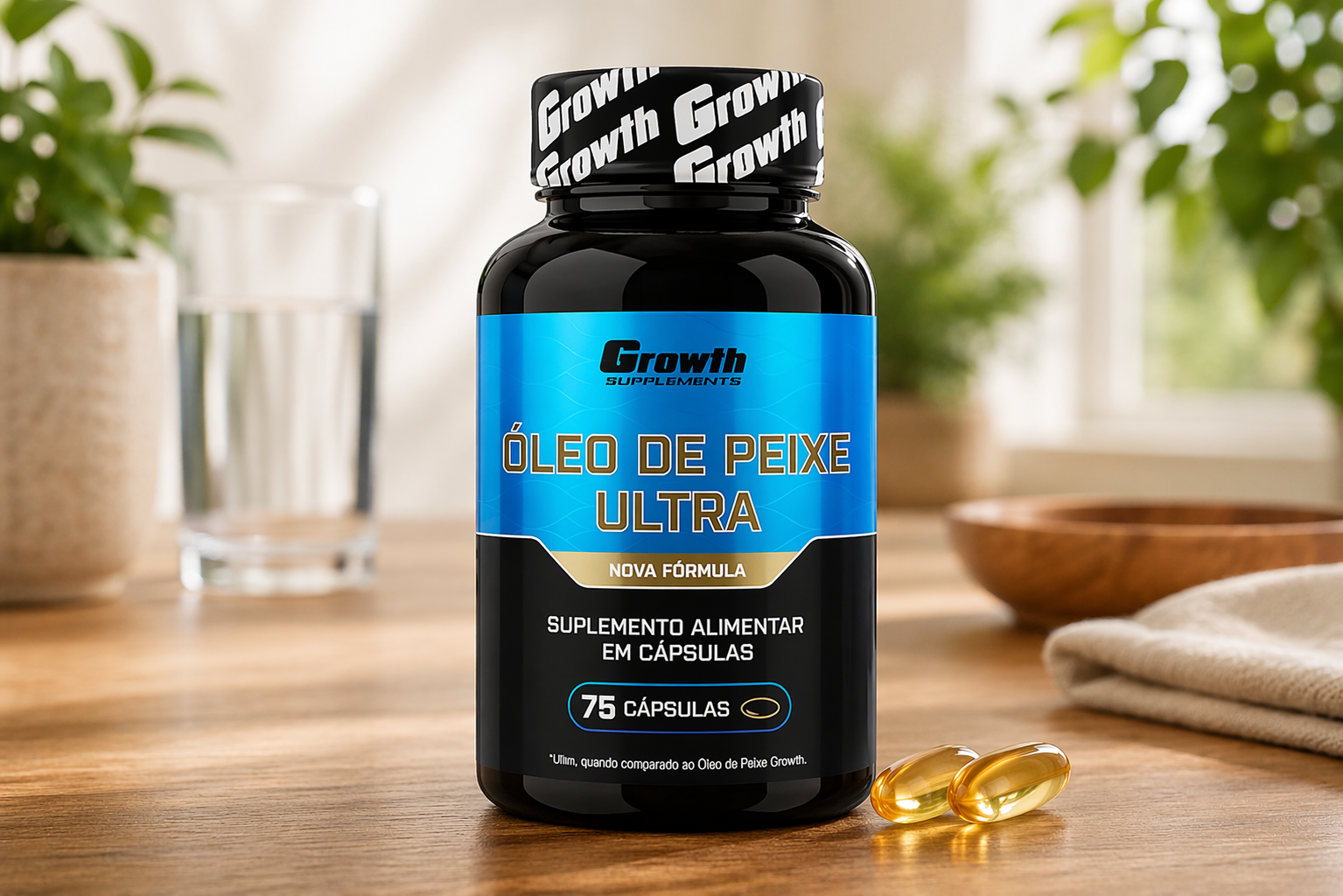 Óleo de peixe ultra em destaque
