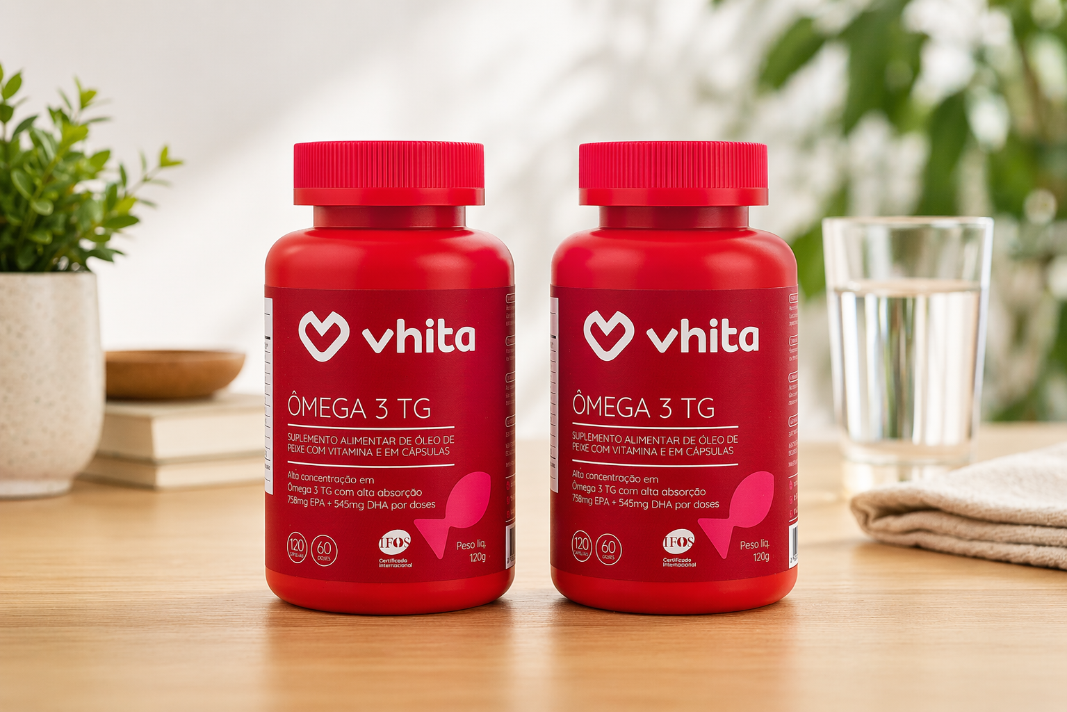 Suplemento ômega 3 em foco